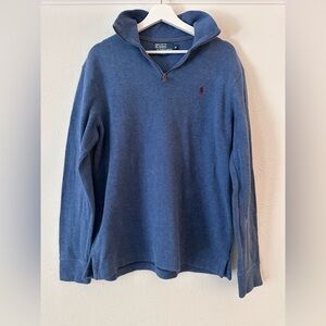 Polo Ralph Lauren | Men’s Blue Quarter-Zip | M | 100% Cotton